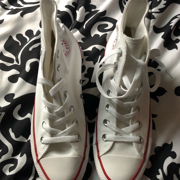 Converse Shoes - White high top converse